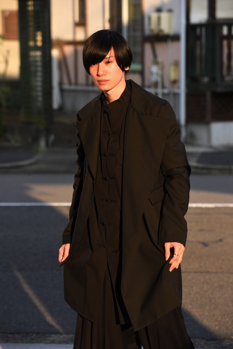 5年保証』 Ground Y 卓抜 T/W W Gabardine Gabardine Asymmetry Jacket