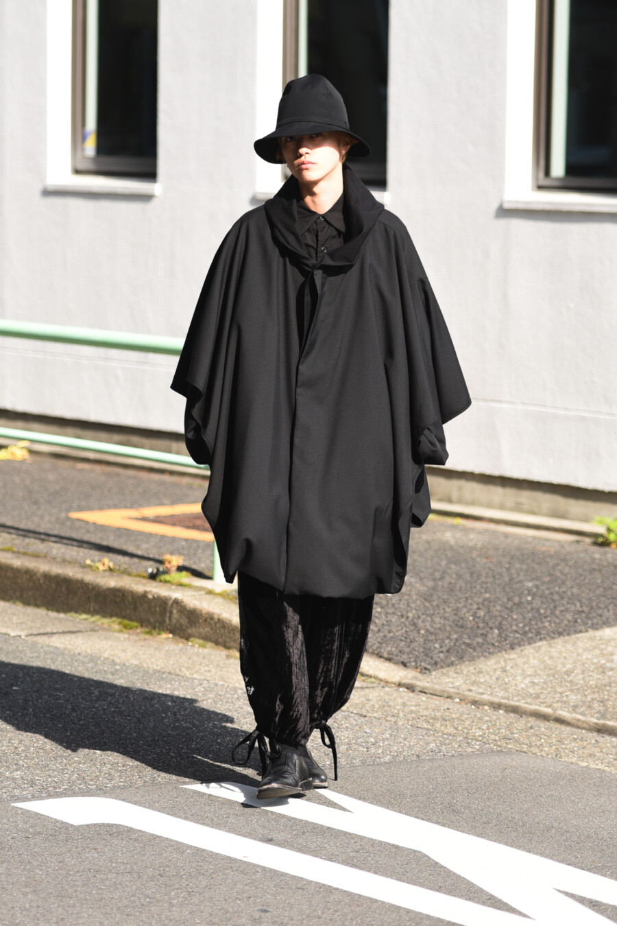 送関込 Yohji Yamamoto GroundY ポンチョ コート ヨウジヤマモト | www