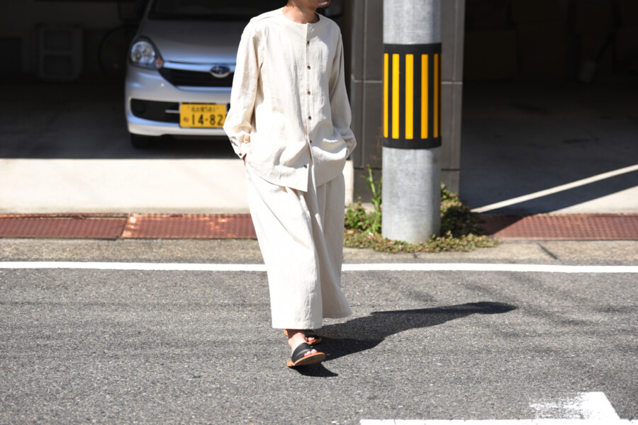 メンズka na ta 12 years pants hemp kinari - trapec.com